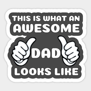 Awesome dad Sticker